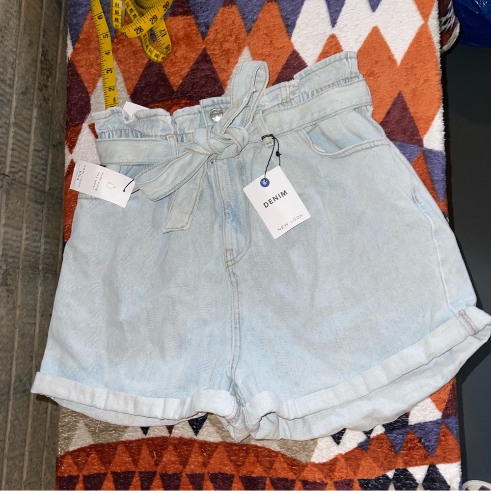 New Jean Shorts for Summer Cute Paperbag with Belt